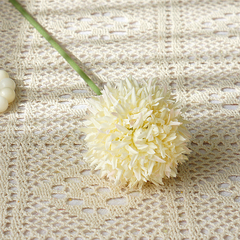 Lifelike Faux Fluffy Dandelion Ball Decorative Floral Arrangement - Perfect for Home, Weddings, and Photography