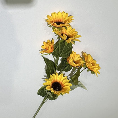 Realistic Single Stem Sunflower for Home Decor – Perfect for Living Room, Photography Props, and Lasting Beauty Without Maintenance