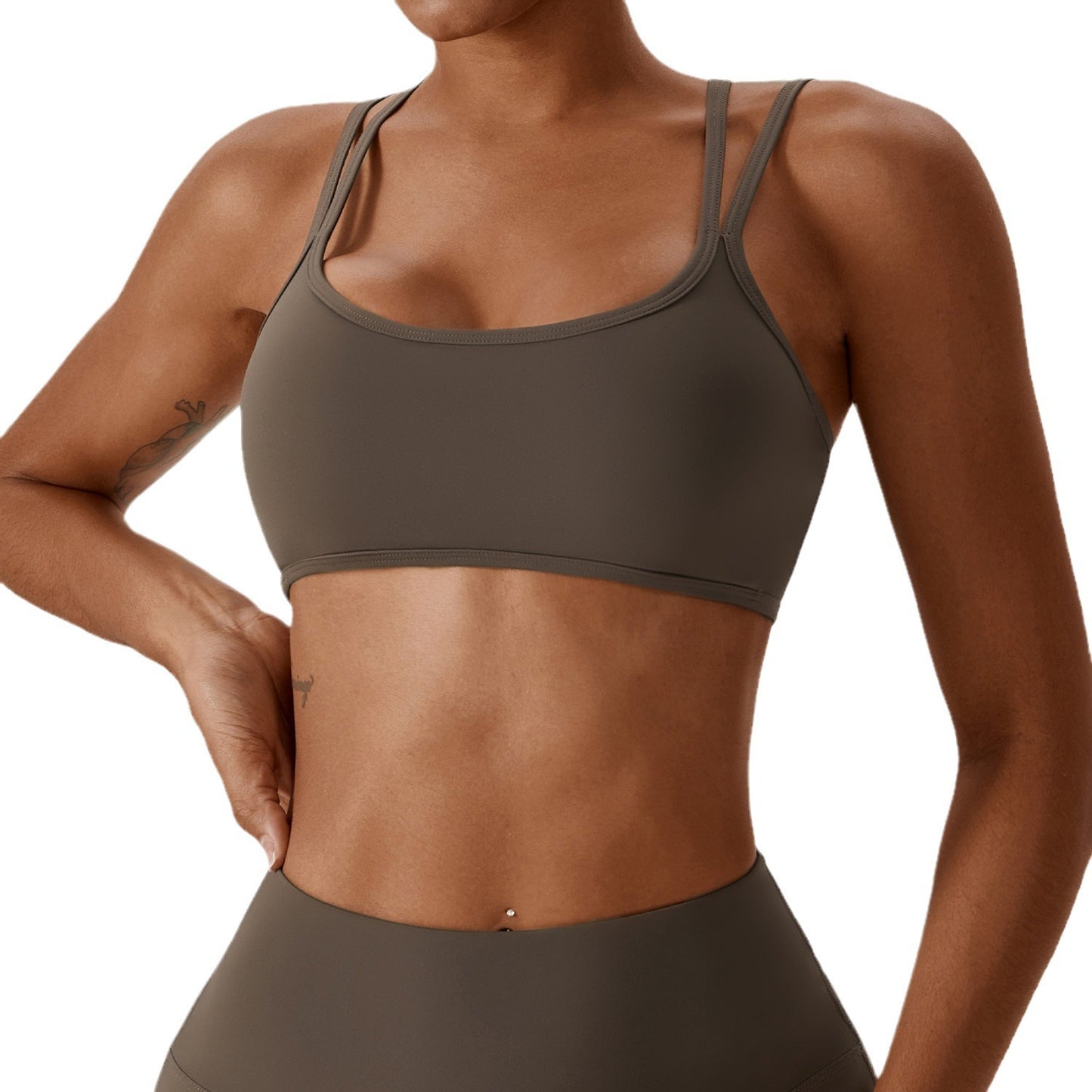 High Performance Moisture Wicking Back Support Yoga Sports Bra for Running and Fitness for All Yoga Styles Model 8260