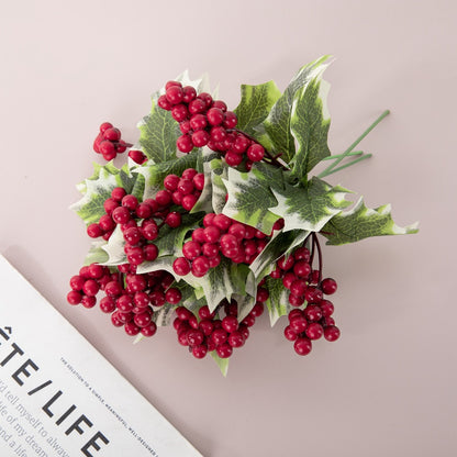 Artificial Christmas Berry Pod Branches - Stunning Faux Floral Decoration for Weddings and Home Décor - GF15968