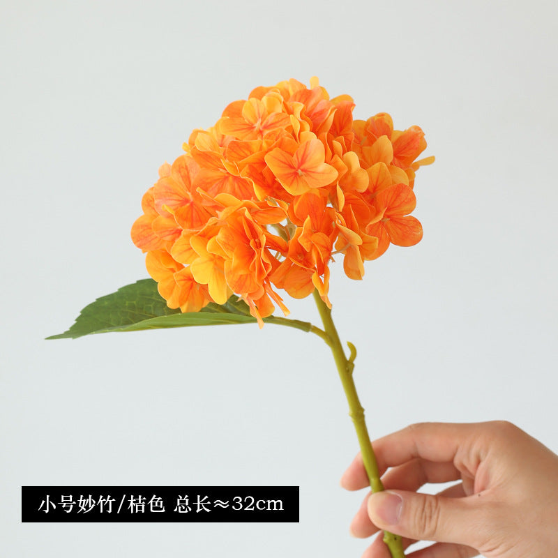 Lifelike 3D Fabric Hydrangea Bouquet – Artificial Floral Decoration for Homes and Hotels, Perfect for Weddings and New Home Decor