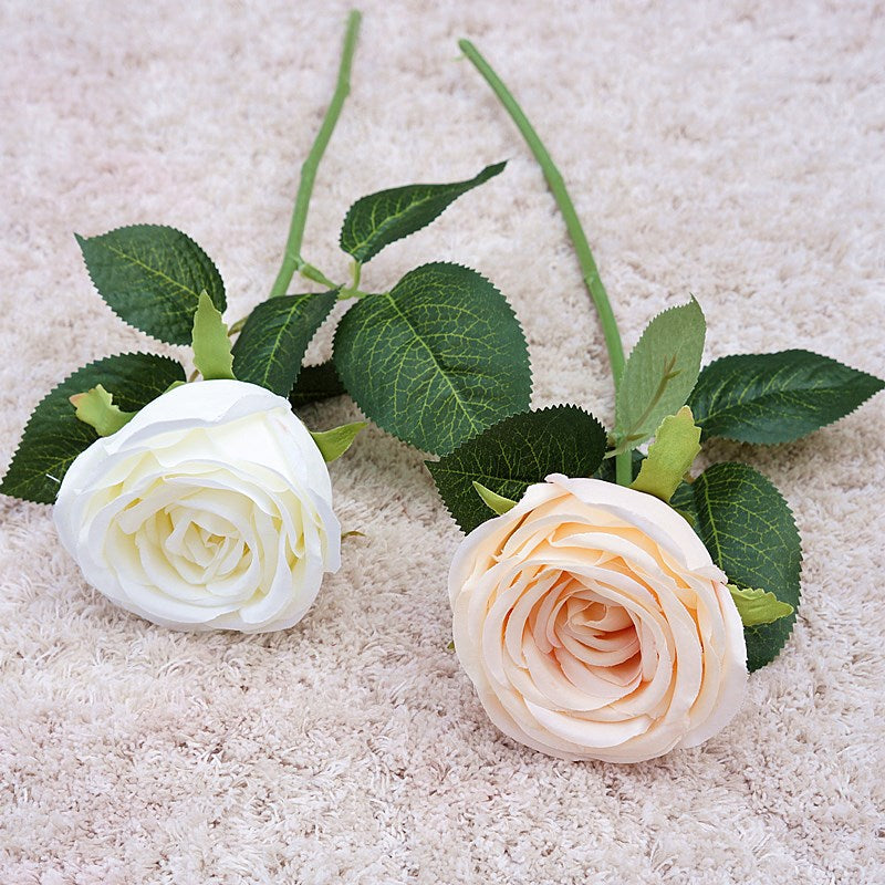 Beautiful Artificial French Mini Cala Rose - Single Stem Faux Flower for Weddings, Home Décor, and Photography Backdrops - Realistic Design for Lasting Elegance