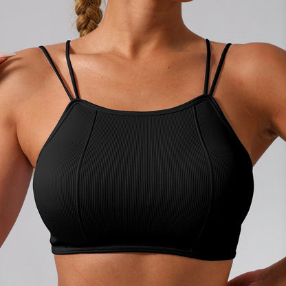 Seamless Yoga Sports Bra for Women Shockproof Supportive and Workout Top with Adjustable Straps for Comfort