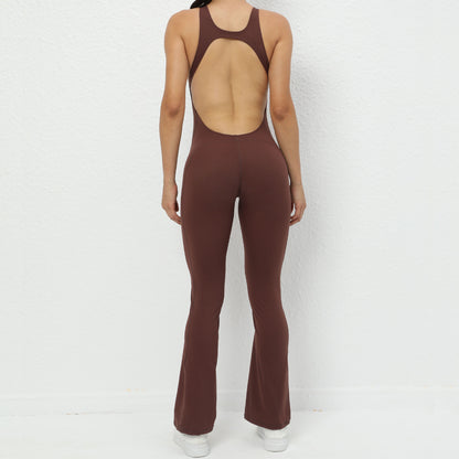 Quick Dry High Waist Yoga Jumpsuit with Butt Lift and Tummy Control for Dance Fitness and Gym Workouts