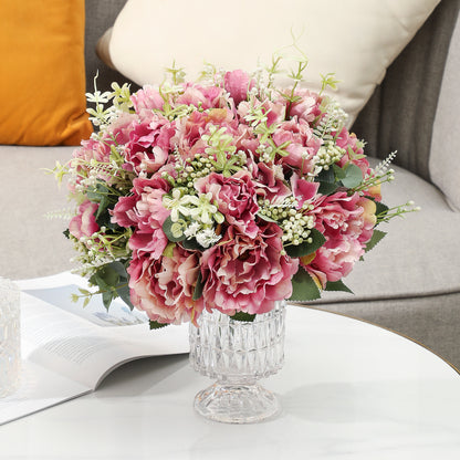 Stunning Faux Peony Flower Arrangement - Beautiful Floral Décor for Spring Home Styling & Wedding Decorations