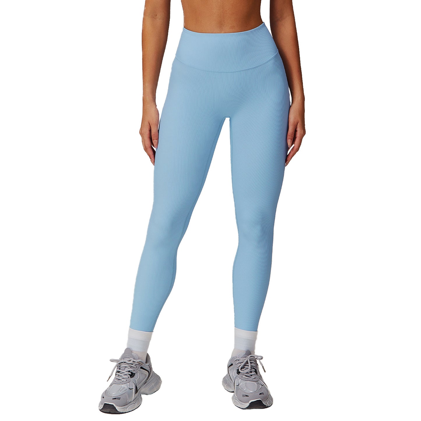 High Waisted Tummy Control Yoga Pants with Ruched Design Quick Dry Butt Lifting Leggings for Women for Workout and Running