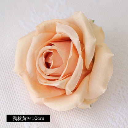 Exquisite 10CM Imported Silk Rose Flower Heads - Perfect for Weddings, Celebrations, and Gift Boxes