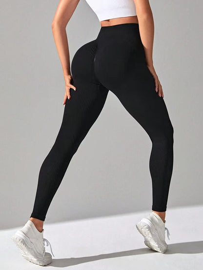 High Waisted Seamless Butt Lifting Yoga Pants for Women for Running Gym Fitness and Body Shaping Sculpting Leggings for All Activities