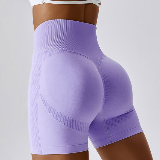 10 Colors Seamless High Waisted Peach Butt Yoga Pants Quick Dry Women's Workout Cycling Shorts for Outdoor Activities