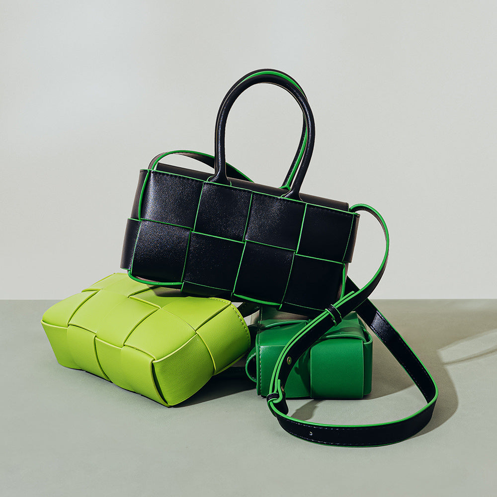Chic Korean Genuine Leather Woven Handbag and Versatile Designer Tote with Feel for Every Occasion