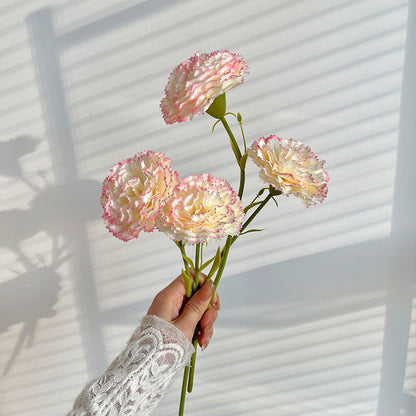 Single Stem Realistic Carnation Flower - Perfect for Home Décor in Bedrooms, Living Rooms, and Dining Tables - Stunning Artificial Floral Arrangement for Long-Lasting Beauty