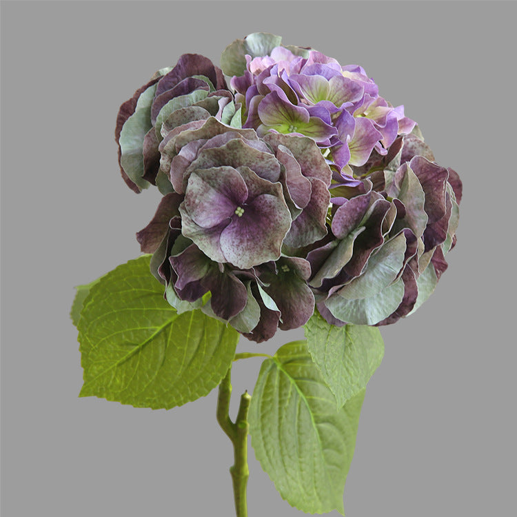 Lifelike Hydrangea Faux Flowers - Soft Gel Feel, Moisture-Retaining, Perfect for Home Decor and Wedding Events