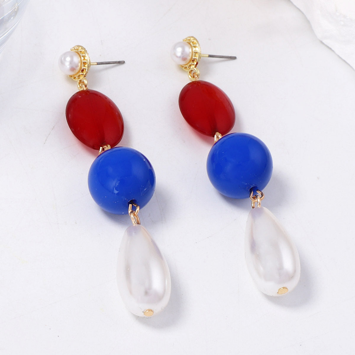 Elegant Baroque-Inspired Minimalist Pearl Bead Tassel Long Drop Earrings - Versatile Artistic Jewelry for Women