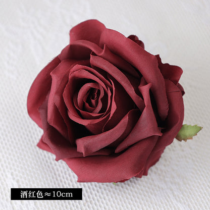 Exquisite 10CM Imported Silk Rose Flower Heads - Perfect for Weddings, Celebrations, and Gift Boxes