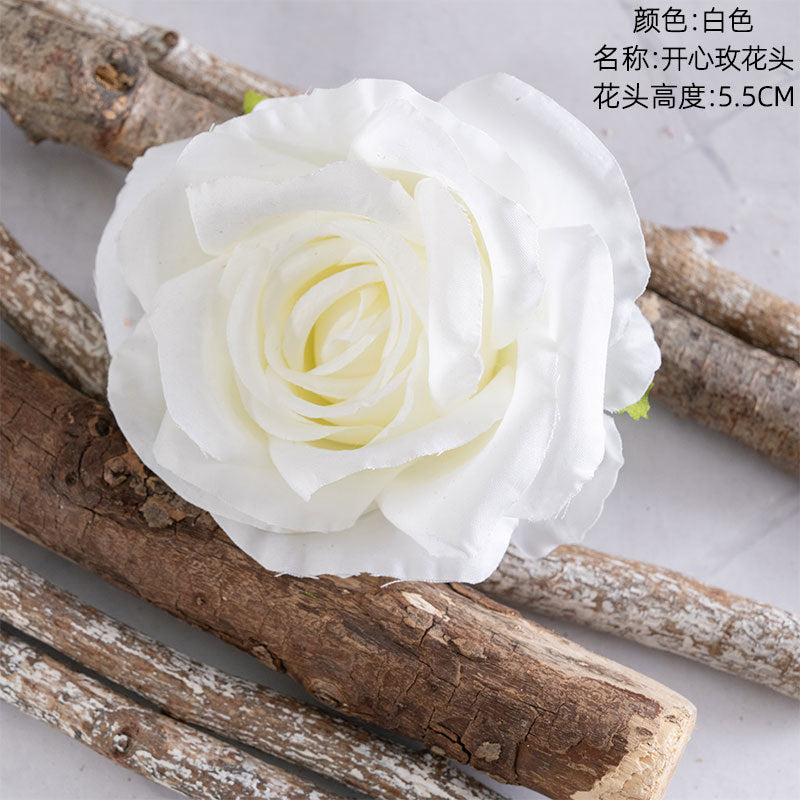 Realistic Artificial Love Rose Flower Head for Home Décor | Stunning Faux Bouquet Ideal for Wall Decorations | CL03001