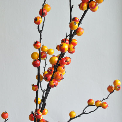 Realistic Red Berry Decor –  Artificial Sea Buckthorn and Holly Berries for Luxurious Home Decoration and Wedding Arrangements