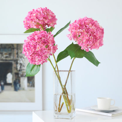 Single Stem Artificial Silk Hydrangea Flower - Perfect for Wedding Decorations, Photo Walls, and Floral Arrangements