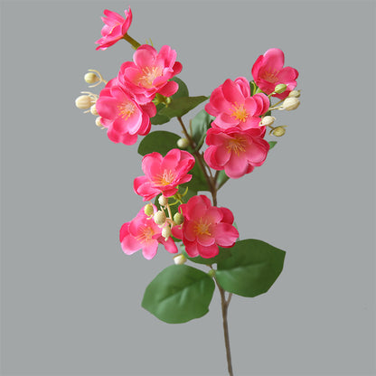 Single Artificial Jasmine Flower - Realistic Faux Floral Arrangement for Living Room, Dining Table, and Coffee Table - Perfect Home Decor with Rustic Garden Charm