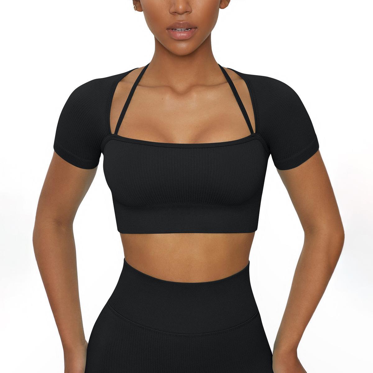 Seamless High Waisted Yoga Set with Breathable Zip Up Sports Bra and Sculpting Leggings for Gym Pilates and Everyday Comfort