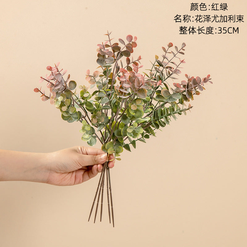 Realistic Money Leaf Eucalyptus Bouquet - Perfect for Home Decor, Weddings, and INS Aesthetic - Artificial Flowers MW04401