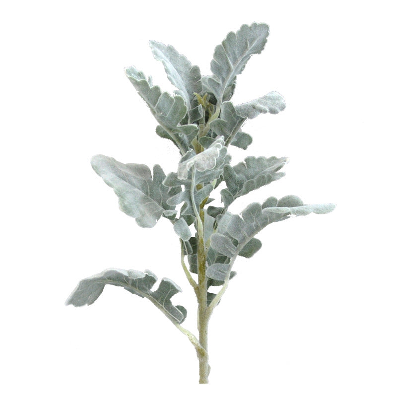 Realistic Faux Silver Daisy Leaf Plants for Home Decor - Perfect for Living Rooms, Weddings & Floral Arrangements