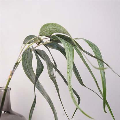 Eucalyptus Leaf Bundle with Realistic Fruits - Hand-Touched Nordic-Inspired Faux Plant for Home Decor and Photography