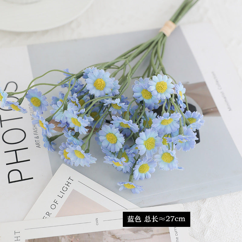 Realistic  Korean Fresh Style Daisy Bouquet - DIY Handcrafted Decor with Chamomile Realistic Flowers for Home and Garden Decoration