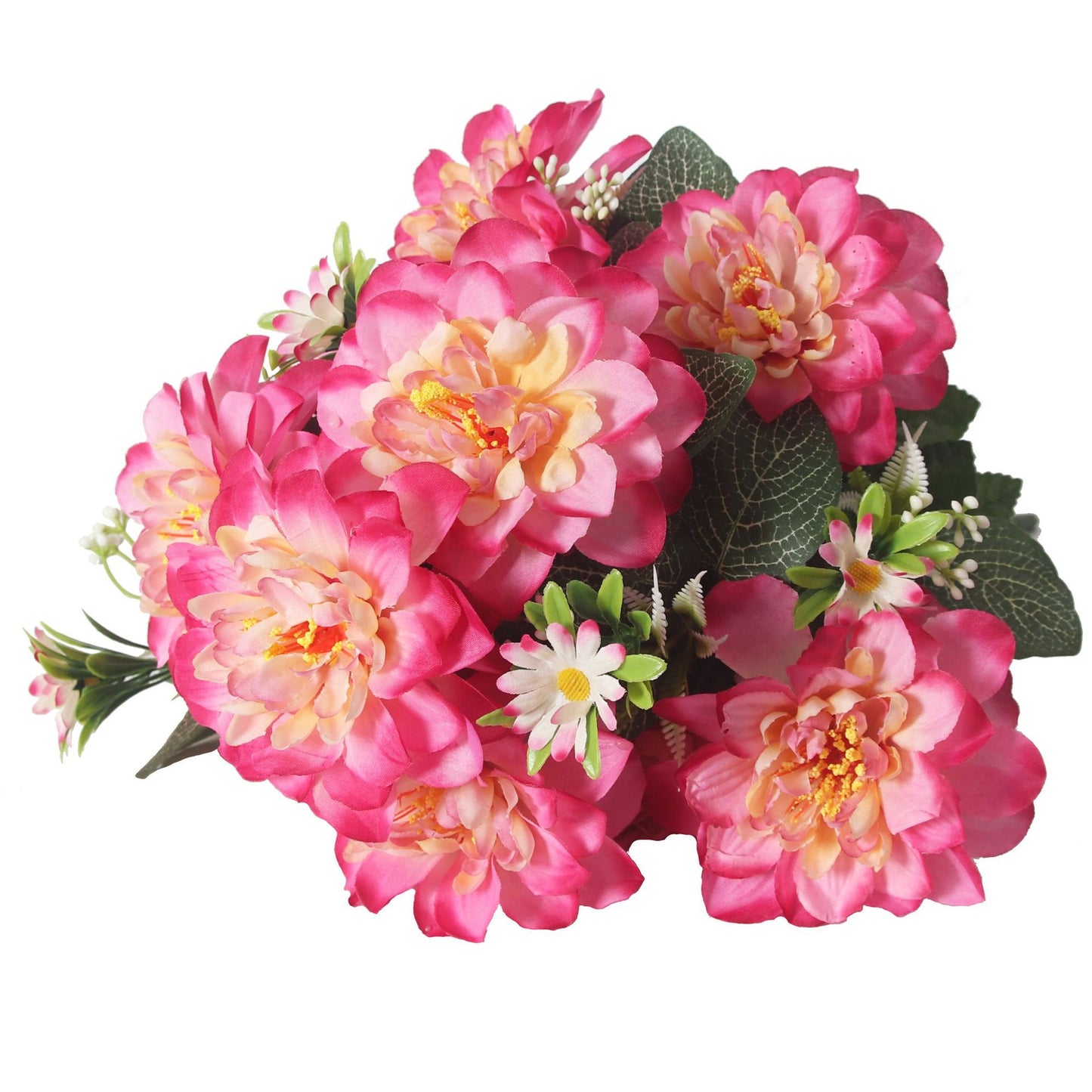 Elegant 18-Branch Faux Peony Flower Bouquet - European Style Silk Floral Arrangement for Home and Event Decor