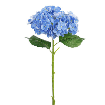 Realistic Touch Hydrangea Branch Soft Rubber Decorative Faux Flowers for Elegant Home and Wedding Décor