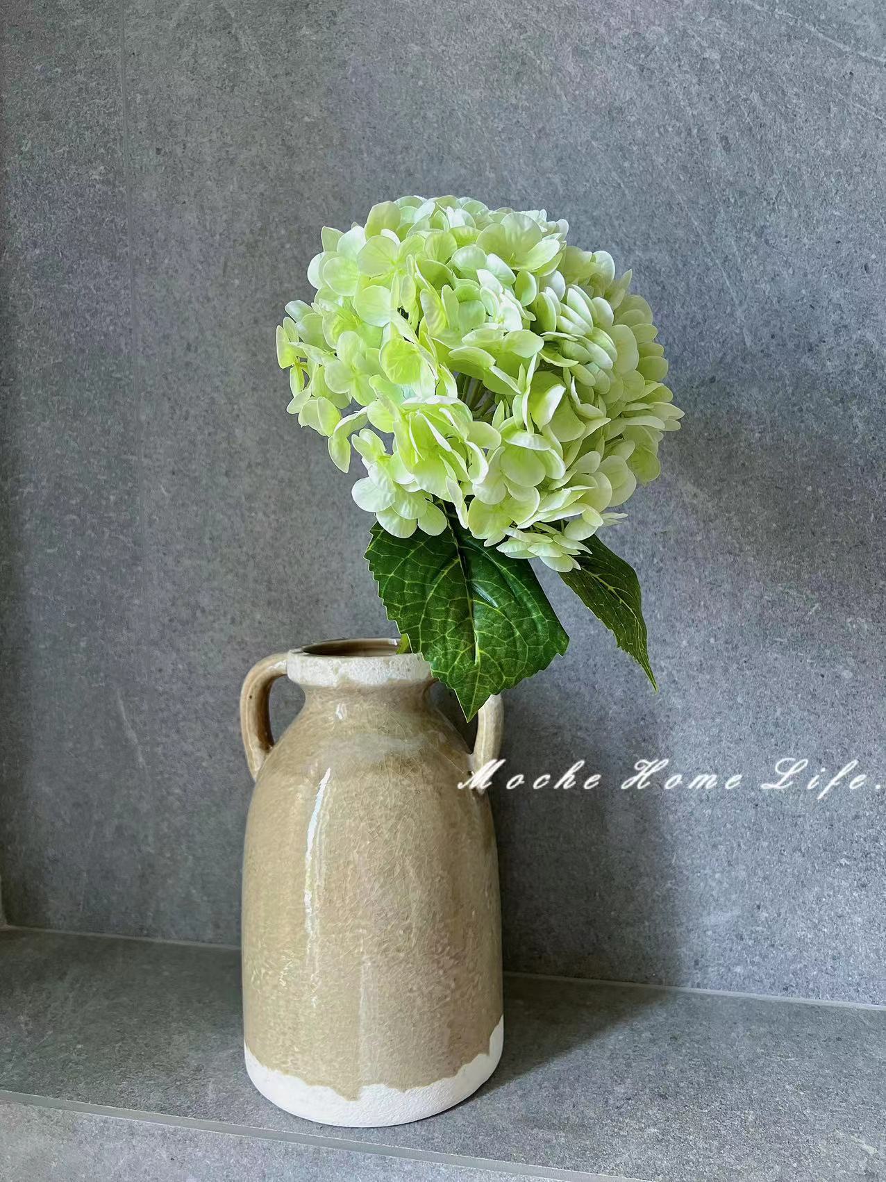 Elegant French-Inspired Faux Hydrangea Floral Arrangement -  Quality Artificial Flowers for Living Room, Dining Table, and Bedroom Décor - Perfect for Home and Event Styling