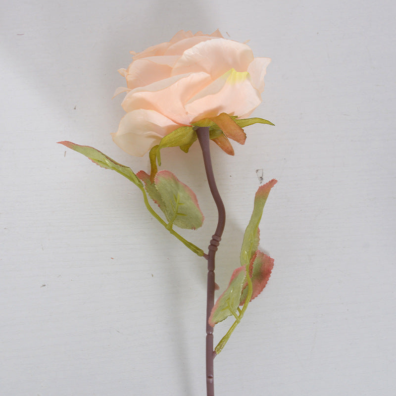 French Romantic Pristine Edge Faux Rose - Stunning Floral Decor for Weddings, Bedrooms, and Picnics - Perfect Photo Prop for Dreamy Vibes and Girlish Charm