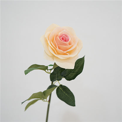 High-Quality Touch & Moisture-Resistant Faux Rose - Elegant Single Stem French Rose for Home & Dining Table Decor - Perfect for Weddings and Event Styling