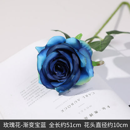 Lifelike Black Rose Artificial Flower for Home Decor - Perfect for Dark Aesthetic Photography Props and Elegant Floral Arrangements