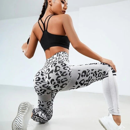 Seamless High Waisted Cheetah Print Leggings for Comfortable Peach Butt Lift Yoga Quick Dry Training for Fitness Enthusiasts