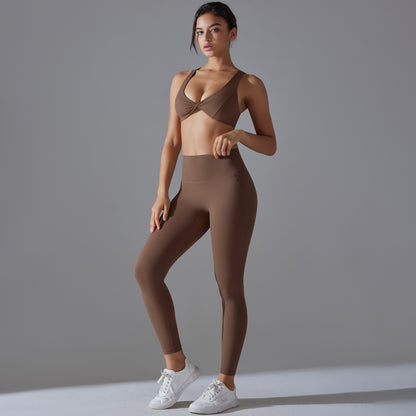 Revolutionary High Waisted Butt Lifting Leggings Sports Bra Set for Women No Underwear Needed for Comfort During Running Yoga and Fitness Workouts