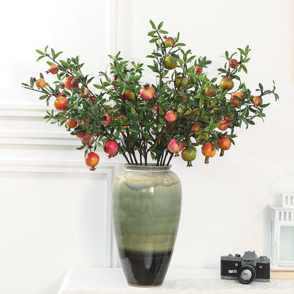 Realistic Pomegranate Berry Decorative Faux Flowers for Home and Hotel Soft Furnishings - Perfect for New Year's Décor