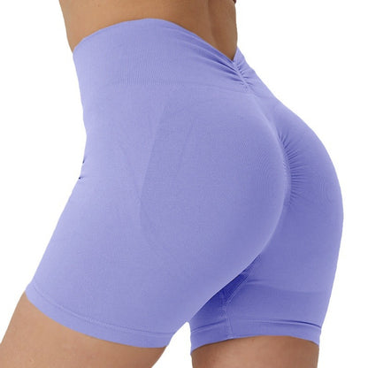 High Waisted Seamless Yoga Shorts for Women 9 Vibrant Colors Tummy Control Butt Lifting Design for Fitness and Everyday Wear