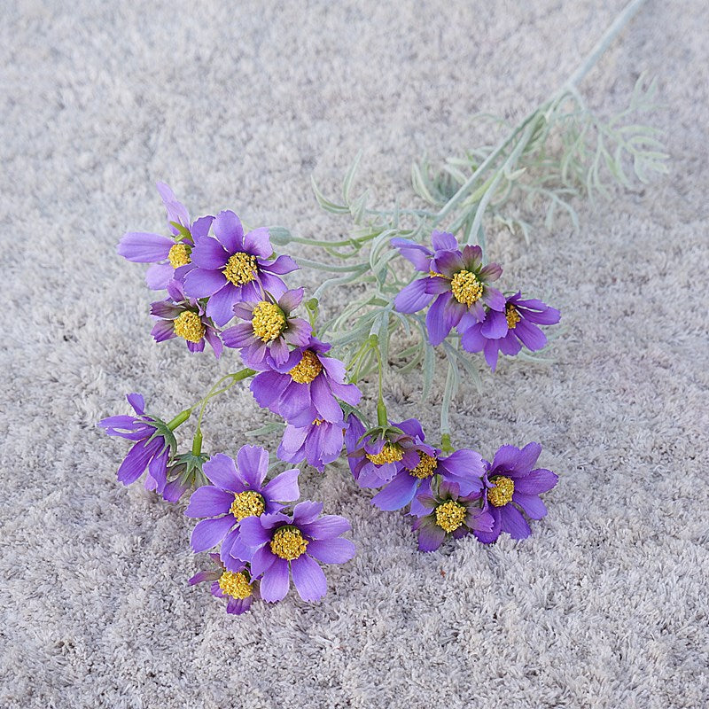 Realistic Cosmos Flowers - Single Stem Stargazer Artificial Flowers for Home Décor, Wedding Celebrations, Photography Props, and Elegant Floral Arrangements