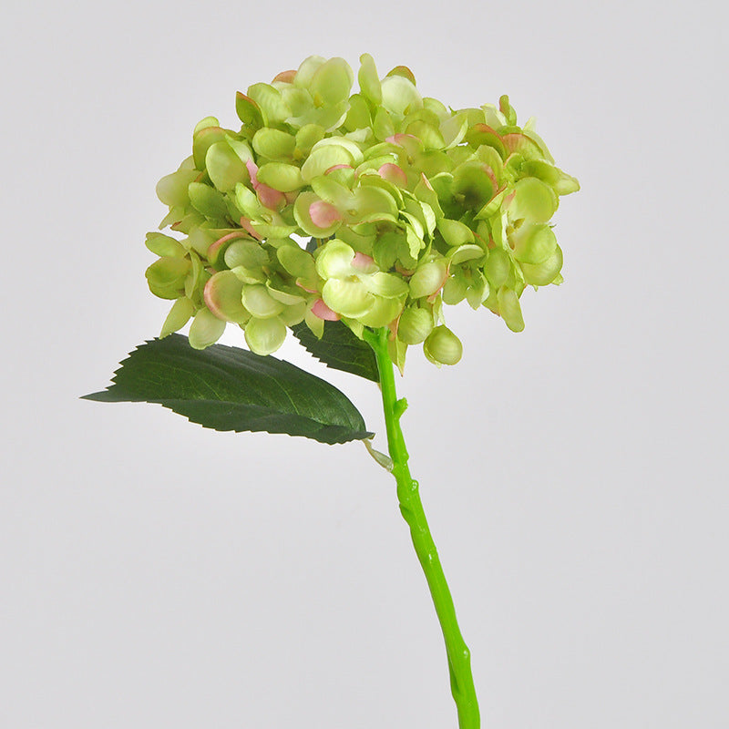 Single Faux Hydrangea Silk Flower for Home Decor - Elegant Wedding Bouquet, Hotel Display Piece, Perfect Photography Prop