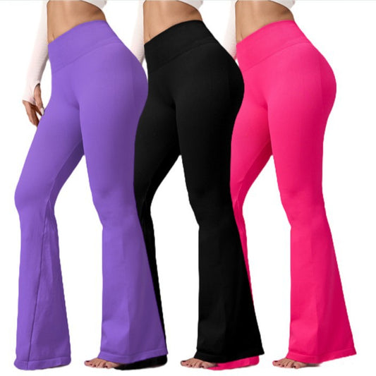 Women s Seamless Bootcut Yoga Pants Quick Dry Stretchy Leggings for Peach Butt Lift for Fitness Outdoor Activities and Gym Workouts