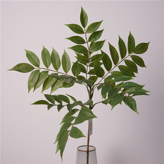 Lifelike Artificial Green Nandina Plant - Perfect for Home Decor, Retail Display, or Photography Props