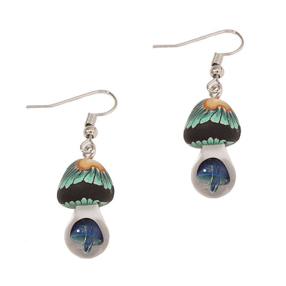 Stylish and Unique Garden-Inspired Soft Clay Mushroom Earrings - Adorable, Versatile Accessories for Women