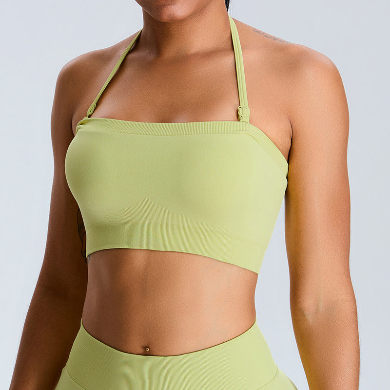 Seamless Sporty Bralette for Women Gym Crop Top with Comfortable Support for Yoga Running and Workout Enthusiasts