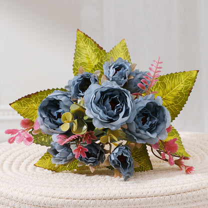 Stunning Faux Peony Floral Arrangement for Home & Wedding Decor - Elegant Artificial Flowers for Garden and Event Styling