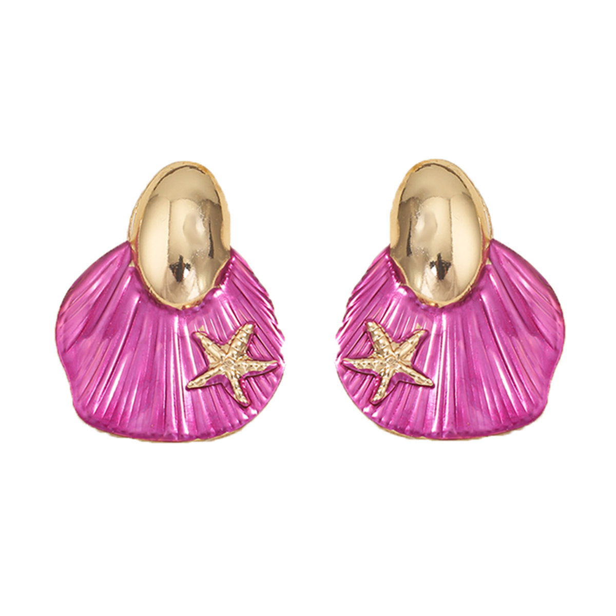 Chic Minimalist Shell Earrings for Women – Sweet Ocean-Inspired Studs Perfect for Any Occasion
