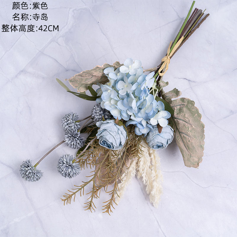 Beautifully Crafted Artificial Flower Bouquet for Home Décor – Stunning Wedding Handheld Rose Arrangement & Wall Decorations - CF01204