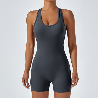 High Performance Dance and Yoga Bodysuit for Women Moisture Wicking Butt Lifting Design with Open Back for Comfort and Style