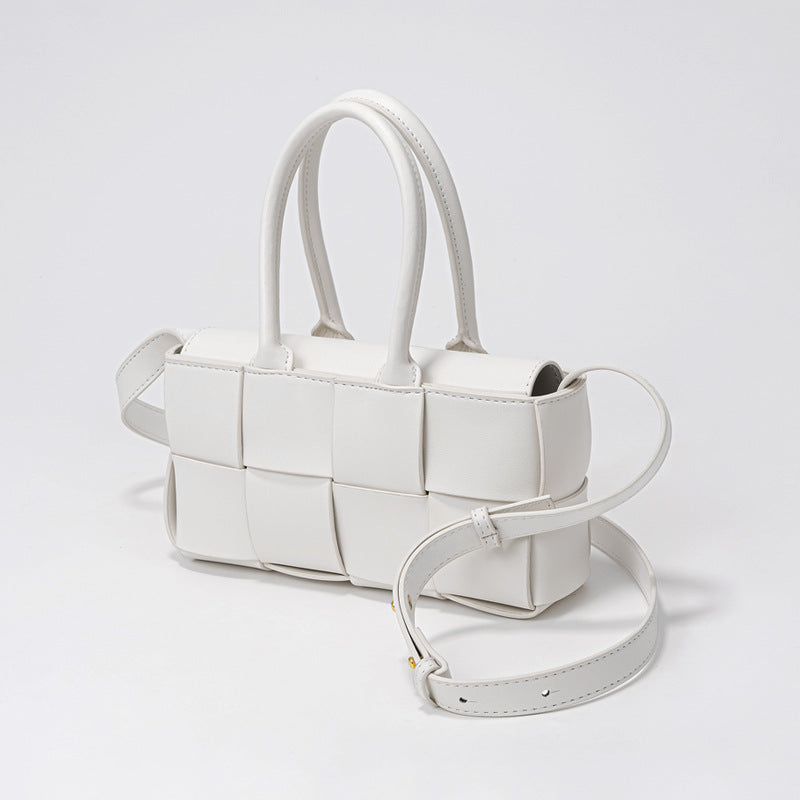 Chic Korean Genuine Leather Woven Handbag and Versatile Designer Tote with Feel for Every Occasion