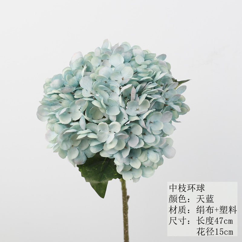 Realistic 3D Printed Hydrangea Flower Stem - Stunning Faux Floral Arrangement for Rustic Wedding Decor and Home Accents