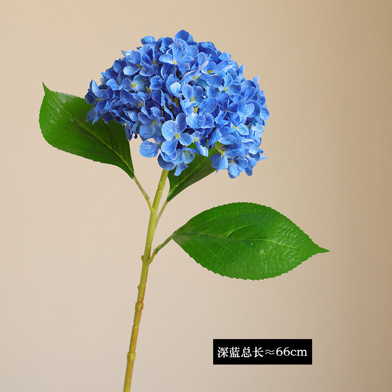 Realistic Large Hydrangea Faux Flower Bouquet - Elegant European-Style Home Decor for Weddings & Events, Stunning Silk Floral Arrangements